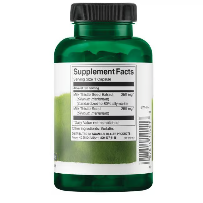 Swanson Milk Thistle 250 mg Extract 120 caps sudetis