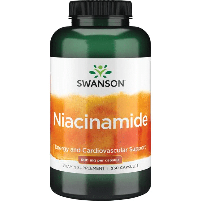 SWANSON NIACINAMIDE 250mg 250 kaps. B3 VITAMINAS kaina