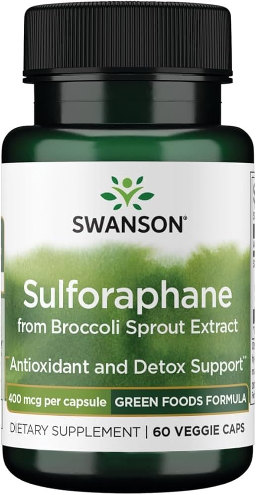 Swanson Sulforafanas iš brokolių 400 mcg 60 Veggie Caps kaina