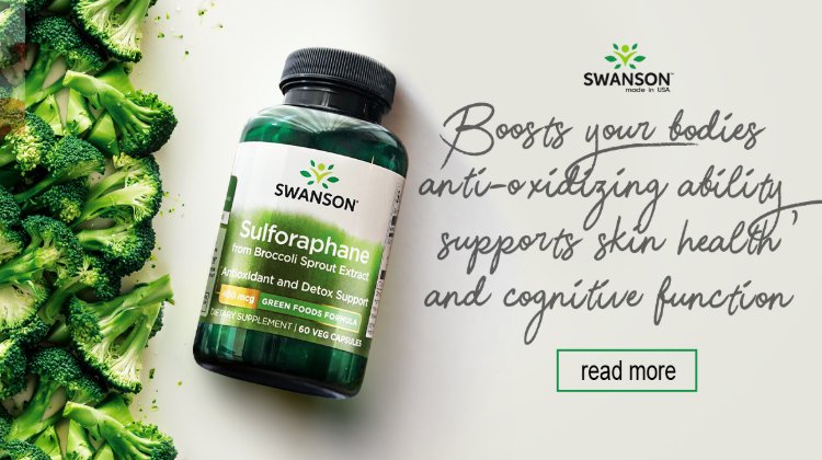 Swanson Sulforaphane 400mcg 60 vcaps baneris