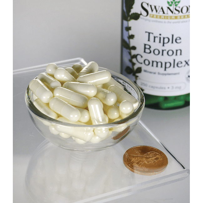 Swanson Tri Boron 3mg 250caps dydis