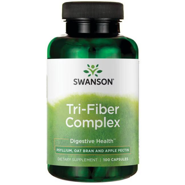 Swanson Tri-Fiber Complex Digestive Health 100 Caps kaina
