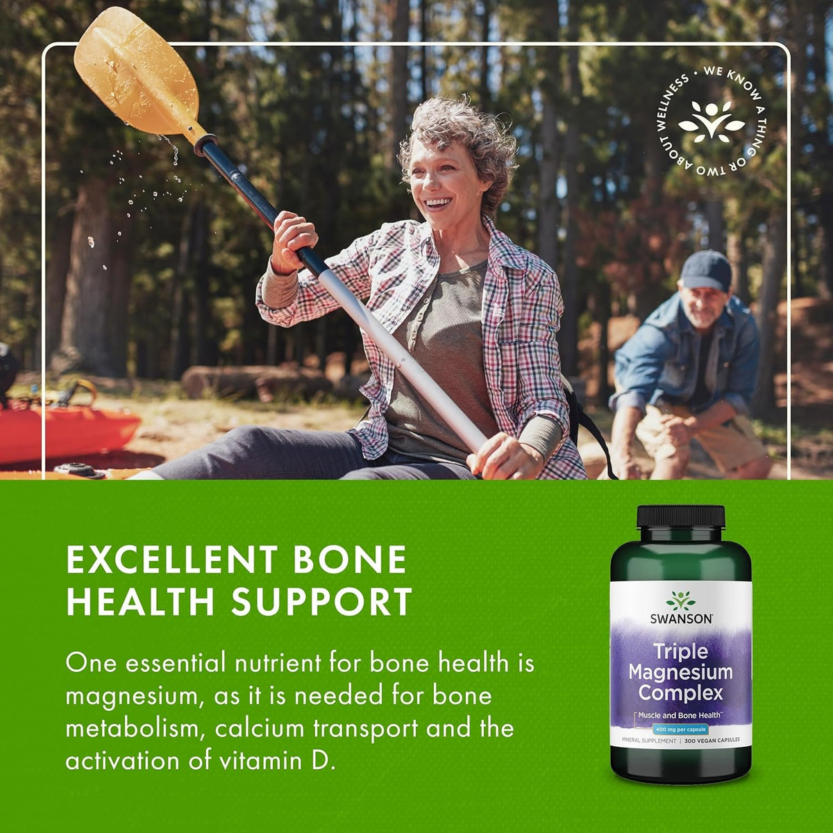 Swanson Triple magnesium benefits banner healthy aging