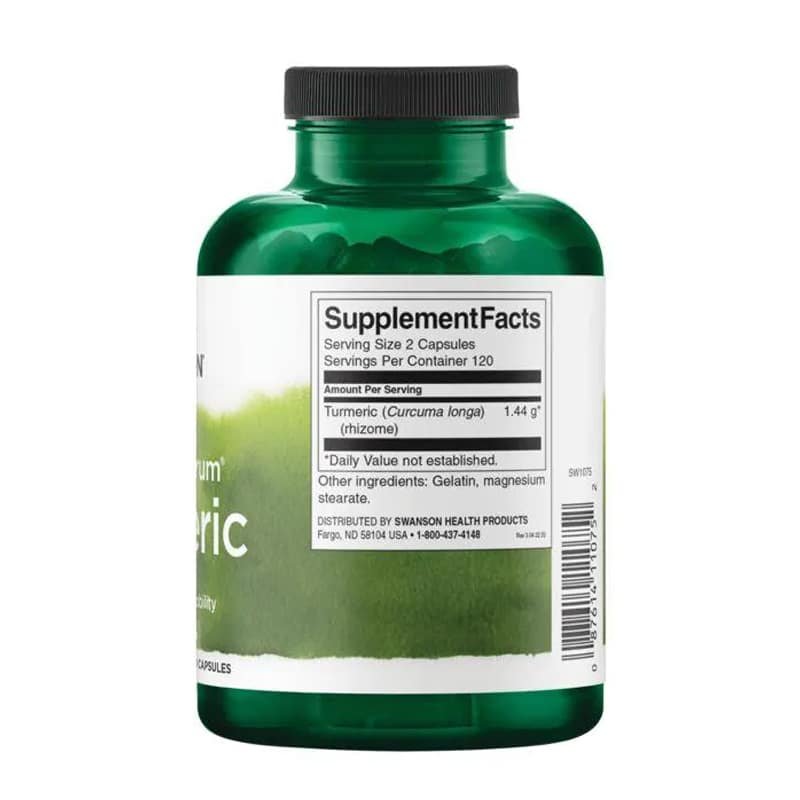 Swanson Turmeric 720mg 240 caps side