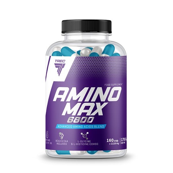 Trec Amino Max 6800 160 caps kaina akcija