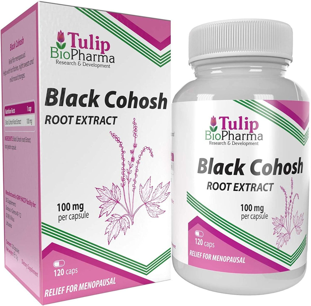 Tulip Biopharma Black Cohosh 100 mg 120 capsules
