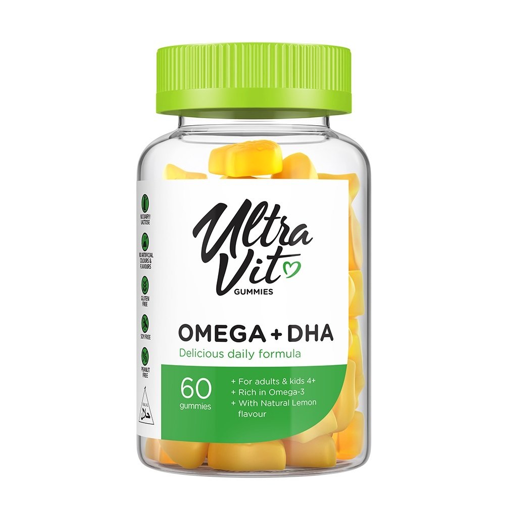 UltraVit Gummies Omega 3 + DHA – 60 guminukų