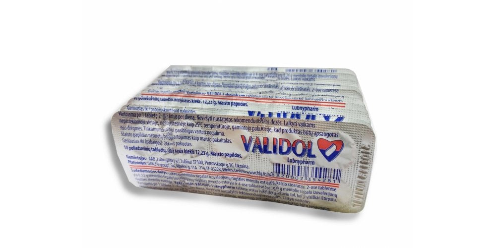 VALIDOL_Lubnypha_ kaina akcija