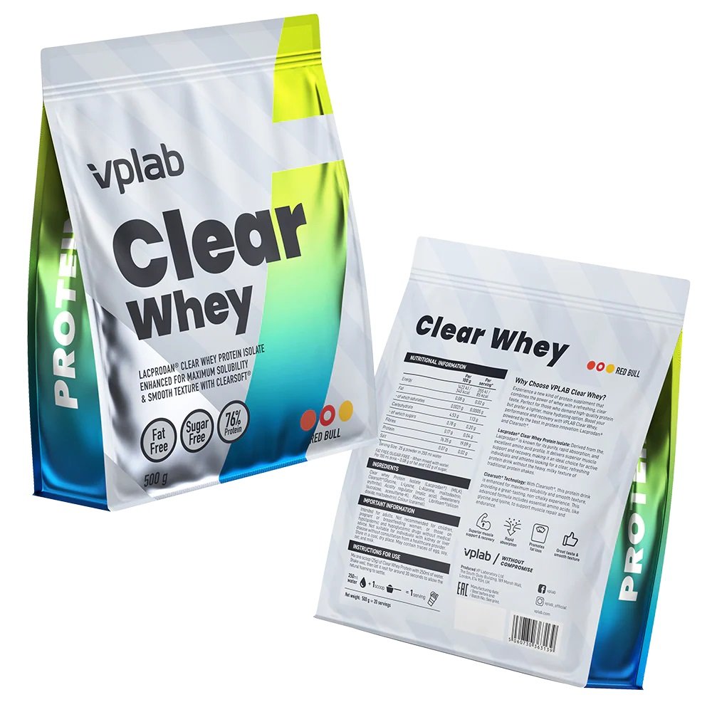 VPLAB Clear Whey Protein Isolate 500g maiseliai