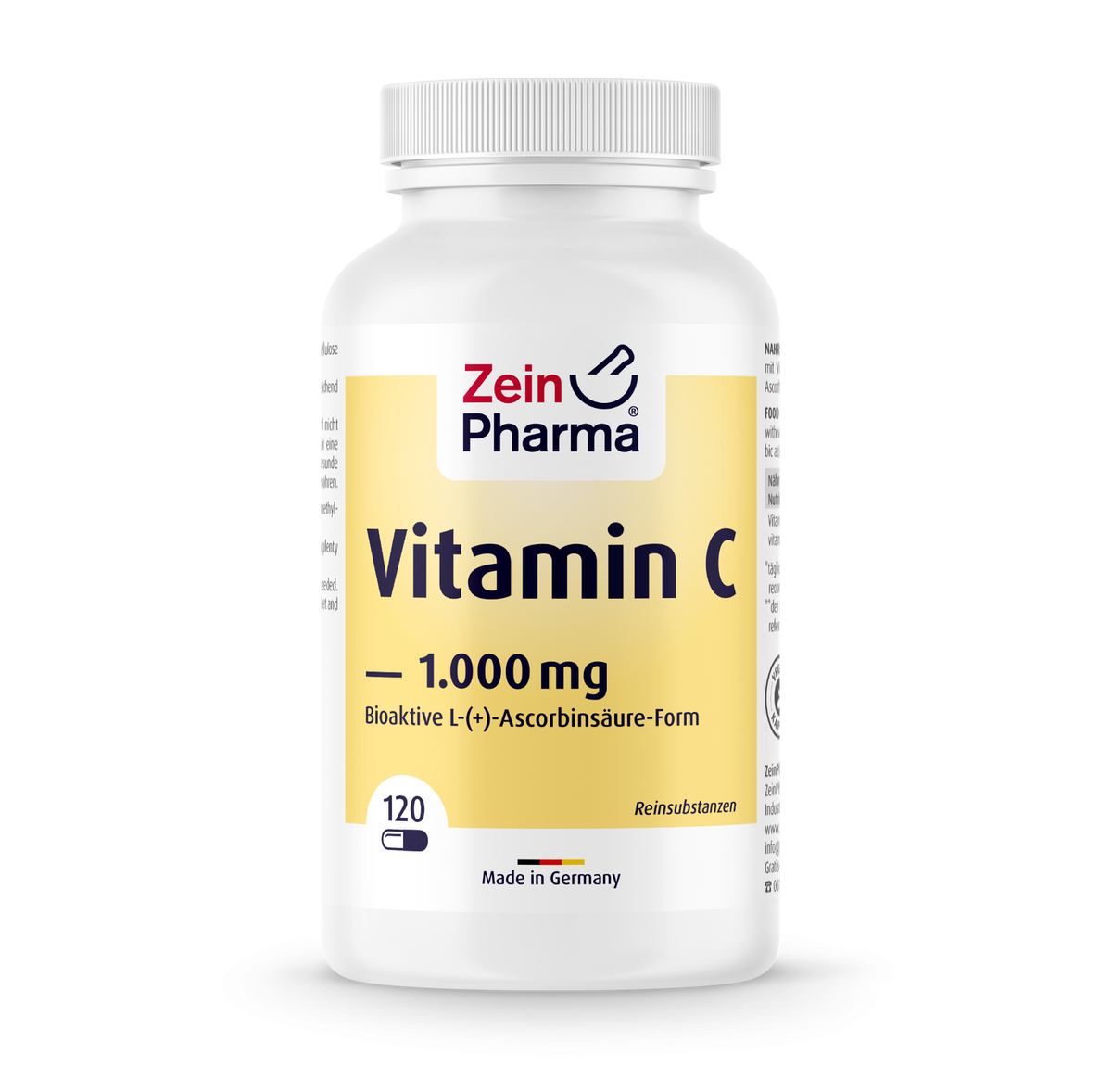 Zein Pharma Vitamin C 1000 mg 120 caps kaina