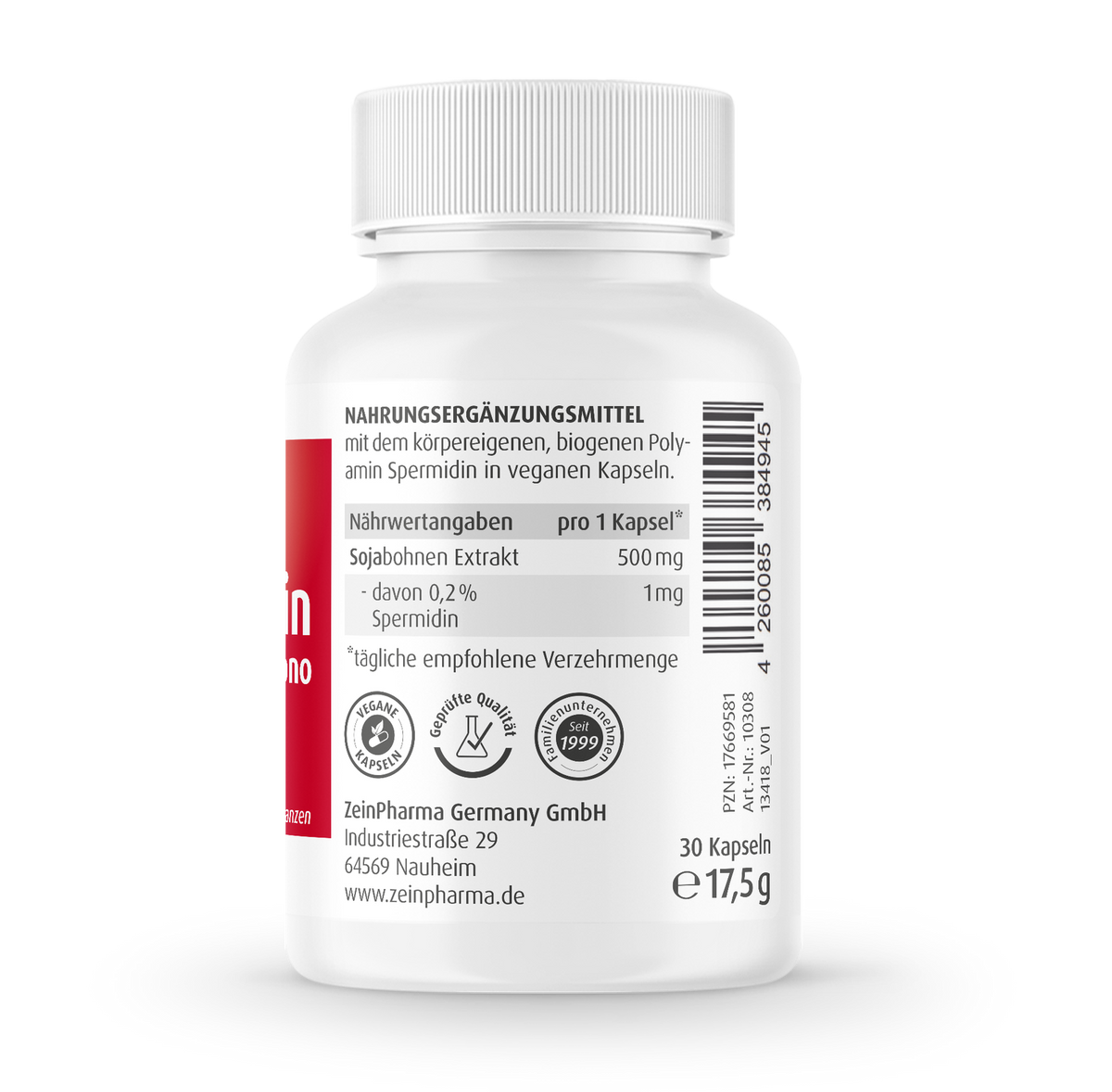 Zein PharmaSpermidin Mono Capsules 1 mg 30 caps sudetis